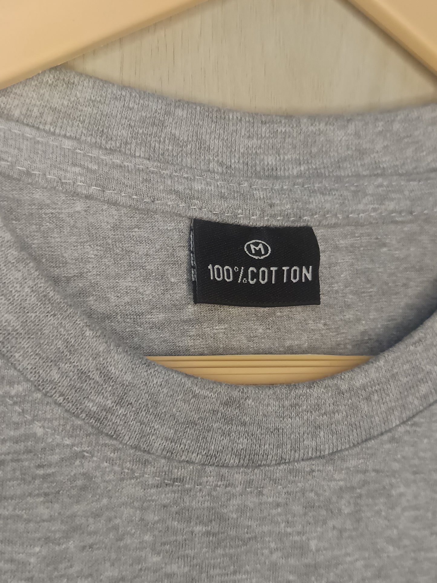 Grey Regular Fit T-Shirt 100% Cotton