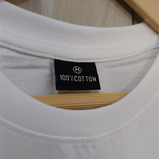White T- Shirt Regular Fit 100% Cotton