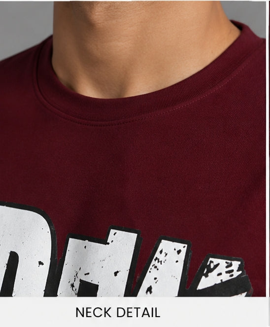 Wine T-Shirt Regular Fit 100% Cotton
