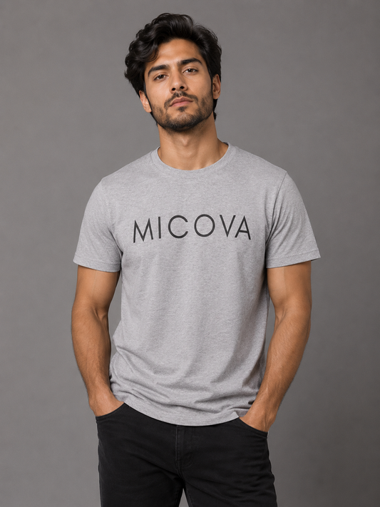 Grey Regular Fit T-Shirt 100% Cotton
