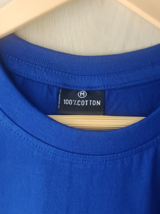 Blue Regular Fit T-Shirt 100% Cotton